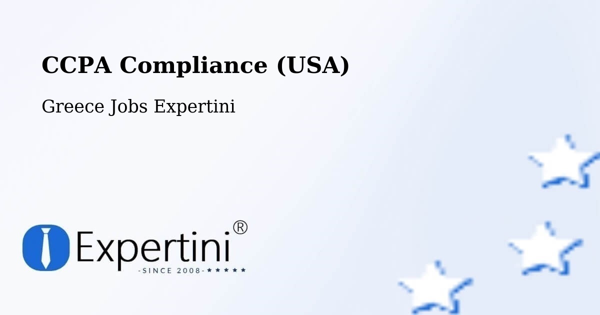 CCPA Privacy Rights & Compliance Notice – Ornós - Greece Jobs Expertini
